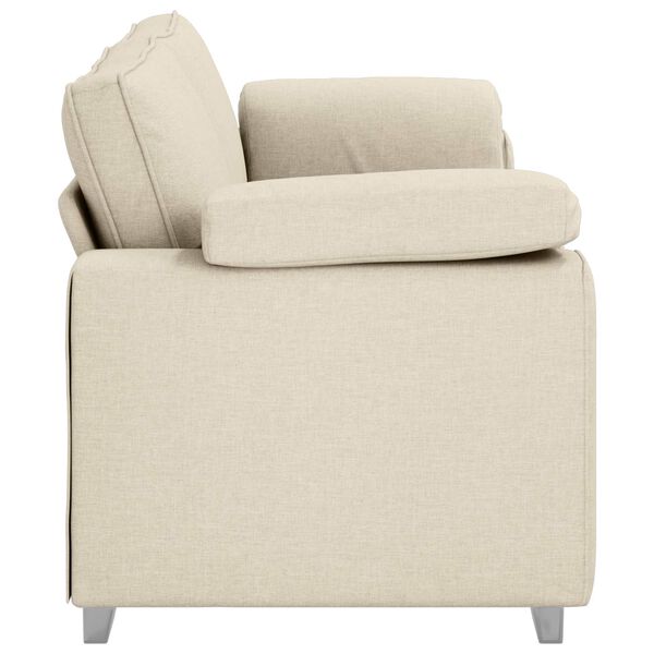 vidaXL Sofa Beige 219 x 80 x 82 cm Leinenmischgewebe