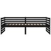 vidaXL Tagesbett Schwarz 80x200 cm Massivholz Kiefer