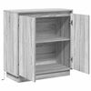 vidaXL LED-Sideboard Graues Sonoma 71 x 34,5 x 75 cm Holzwerkstoff