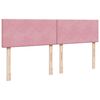 vidaXL Boxspringbett mit Matratze Rosa 180x200 cm Samt
