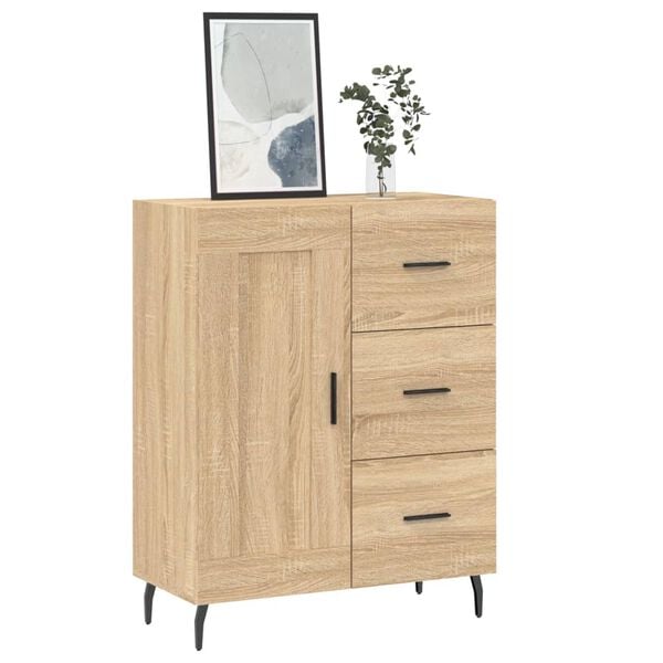 vidaXL Sideboard Sonoma-Eiche 69,5x34x90 cm Holzwerkstoff