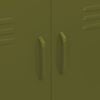 vidaXL Lagerschrank Olivgrün 80x35x101,5 cm Stahl