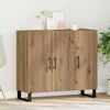 vidaXL Sideboard Artisan-Eiche 90 x 34 x 80 cm Holzwerkstoff