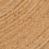vidaXL Teppich Jute Geflochten 210 cm Rund