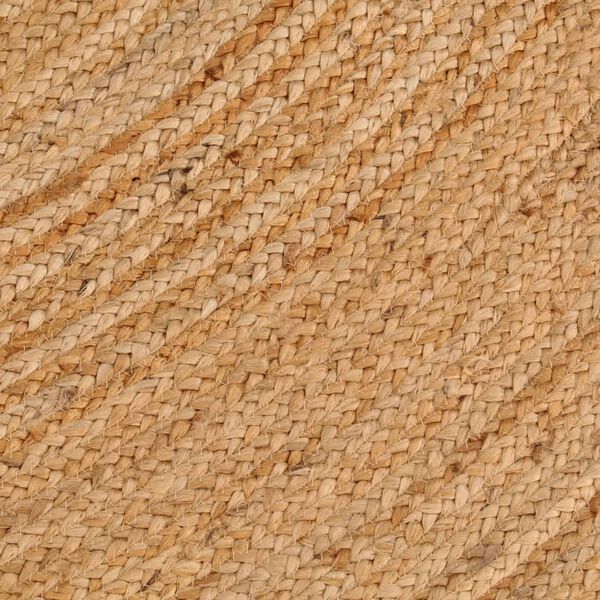 vidaXL Teppich Jute Geflochten 210 cm Rund