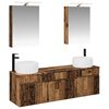 vidaXL Badezimmerschrank-Set 5 stk. Altholz Holzwerkstoff