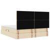 vidaXL Aufbewahrungsbett mit Matratze Creme 180 x 200 cm Polyester