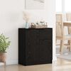 vidaXL Sideboard Schwarz Eichen-Optik 60 x 30 x 70 cm Holzwerkstoff
