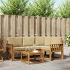 vidaXL Outdoor-Sofagarnitur mit Kissen 5 pcs Natur und Beige