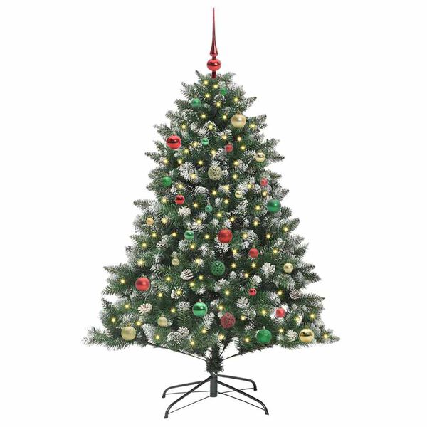 vidaXL K&uuml;nstlicher Weihnachtsbaum mit 150 LEDs mit St&auml;nder Gr&uuml;n 150 cm