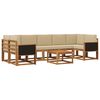 vidaXL Outdoor-Sofagarnitur 6 stk. Natur