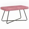 vidaXL Bank Uni Rosa 80 x 40 x 45 cm Samt
