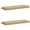 vidaXL Bankkissen SOEST 2 stk. 100 % Polyester Beige 120 x 40 x 8 cm