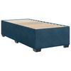 vidaXL Boxspringbett mit Matratze Dunkelblau 90x200 cm Samt