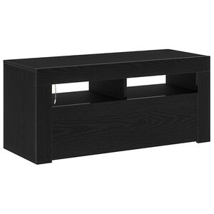 vidaXL TV-Schr&auml;nk Schwarz Eichen-Optik 90 x 35 x 40 cm Holzwerkstoff