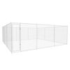 vidaXL Outdoor-Hundezwinger Verzinkter Stahl 570x570x185 cm