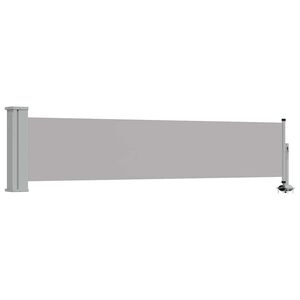 vidaXL Ausziehbare Seitenmarkise 60&times;300 cm Grau
