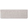vidaXL Stufenmatten Selbstklebend Sisal-Optik 30Stk. 65x21x4cm Platina