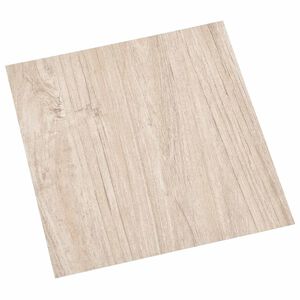 vidaXL Bodenplanken Wei&szlig; und Holzfarbe 5,11 m&sup2; 55 Stk. PVC