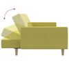 vidaXL Schlafsofa 2-Sitzer mit Fu&szlig;hocker Gr&uuml;n Stoff