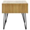 vidaXL Couchtisch mit 2 Schubladen Schnitzerei Braun 80x40x40,5cm Holz