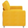 vidaXL Zweisitzer-Sofa Hellgelb 180x77x82 cm Cordstoff