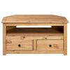 vidaXL TV-Eckschrank 93 x 49 x 49 cm Massivholz Panama-Kiefer