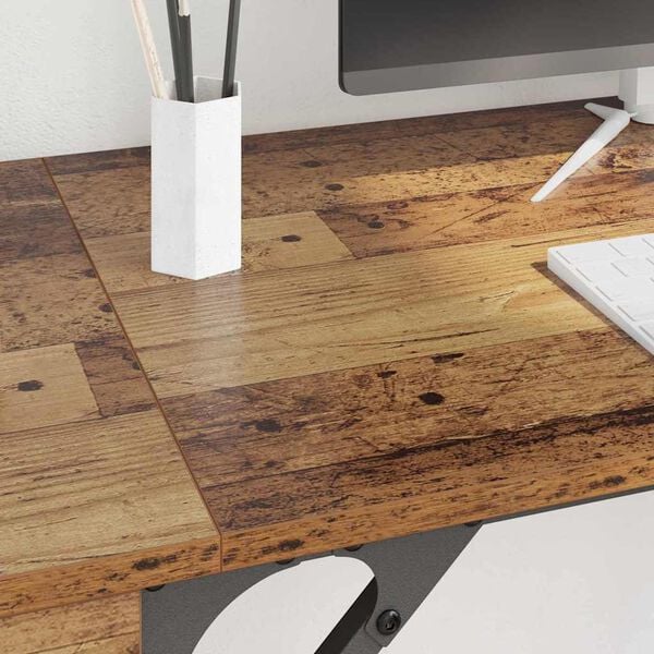vidaXL Computertisch Altholz 131 x 48 x 75 cm Holzwerkstoff