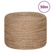 vidaXL Juteseil 50 m L&auml;nge 6 mm St&auml;rke