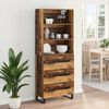 vidaXL Highboard Altholz 69,5 x 34 x 180 cm Holzwerkstoff