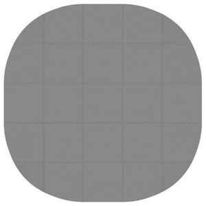 vidaXL Pool Bodenschutzmatte 25 Stk. &Oslash; 292 cm Rund EVA-Schaum Grau