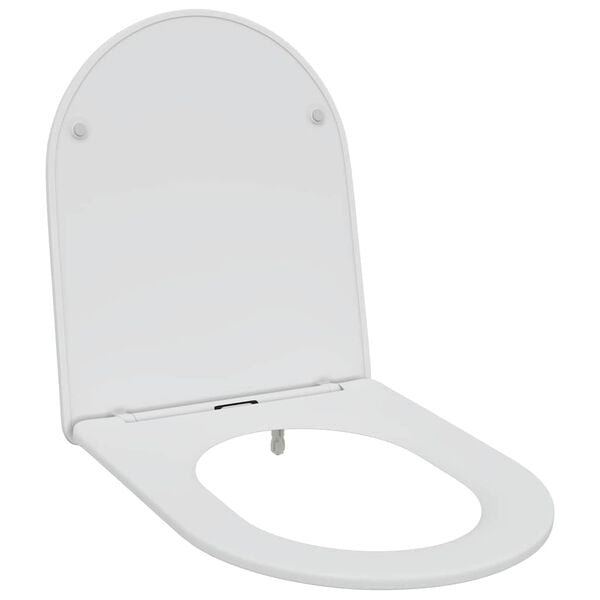 vidaXL Toilettensitz Wei&szlig; 47 x 36 x 3,4 cm Duroplast