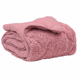 vidaXL Sommerdecke Rosa 200 x 240 cm Mikrofaser und Teddy-Fleece