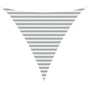 vidaXL Sonnensegel Hellgrau und Wei&szlig; 3 x 3 x 3 m
