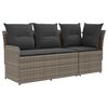 vidaXL 2 stk. Gartenarmsessel mit Ecksofa PE-Rattan