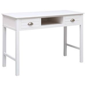 vidaXL Schreibtisch Wei&szlig; 110&times;45&times;76 cm Holz