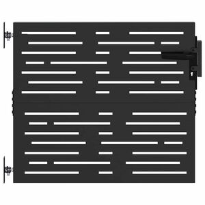 vidaXL Gartentor 85 x 100 cm Pulverbeschichteter Stahl Abschlie&szlig;bar