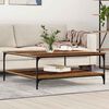 vidaXL Couchtisch Altholz 100 x 100 x 40 cm Holzwerkstoff