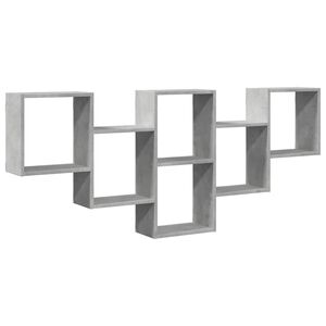 vidaXL Wandregal Betongrau 159x18x66 cm Holzwerkstoff