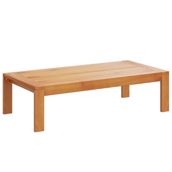 vidaXL 4-tlg. Garten-Sofagarnitur mit Kissen Massivholz Akazie