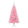 vidaXL Weihnachtsbaum mit 150 LEDs mit St&auml;nder Rosa 120 cm PVC