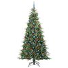 vidaXL K&uuml;nstlicher klappbarer Weihnachtsbaum Gr&uuml;n 240 cm PE und PVC