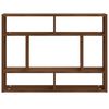 vidaXL Wandregal Braun Eichen-Optik 75x16x55 cm Holzwerkstoff