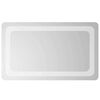 vidaXL LED-Badezimmerspiegel Transparent 50 x 30 cm Geh&auml;rtetes Glas