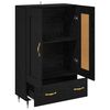 vidaXL Highboard Schwarz Eichen-Optik 69,5 x 31 x 115 cm Holzwerkstoff