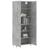 vidaXL Highboard Betongrau 69,5x34x180 cm Holzwerkstoff