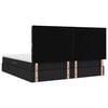 vidaXL Aufbewahrungsbett mit Matratze Schwarz 200 x 200 cm Polyester