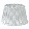 vidaXL Lampenschirm Wei&szlig; &Oslash;45x28 cm Korbweide