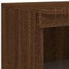 vidaXL Sideboard mit LED-Leuchten Braun Eichen-Optik 162x37x100 cm