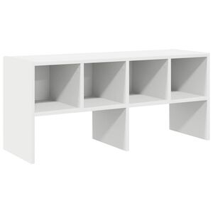 vidaXL Schuhregal Stapelbar Wei&szlig; 89,5x30x40 cm